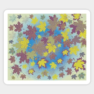 Autumn Maple Leaves Nature Beauty Sticker